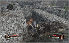 Uporaj się z kolejną grupą wrogów, po czym przestaw dźwignię z lewej [1] - Misja 18 - Dziedziniec zamkowy (2) | Opis przejścia The First Templar - The First Templar - poradnik do gry