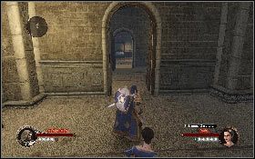 Przejdź przez salę i przesuń duże skrzynie [1] - Misja 19 - Zamek Montsegur | Opis przejścia The First Templar - The First Templar - poradnik do gry