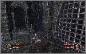 Wróć do drugiego bohatera i przejdź pod otwartą bramą [1], po czym ponownie zmień postać i pociągnij trzecią wajchę [2] - Misja 20 - Sanktuarium (2) | Opis przejścia The First Templar - The First Templar - poradnik do gry