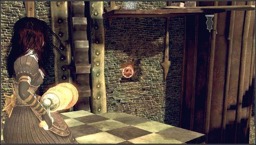 5 - Hatters Gate - tuż na początku eksploracji kolejnej lokacji, po prawej stronie, w dziurze w murze - Rozdział 1 - Hatters Domain (01-08) | Snouts - świńskie ryjki - Alice: Madness Returns - poradnik do gry