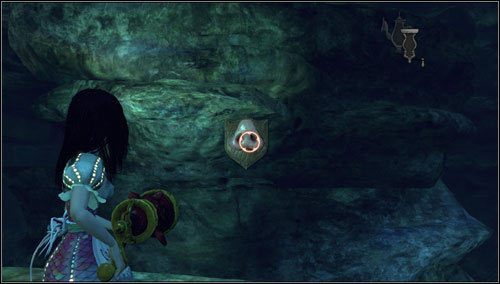 6 - Naval Distaster - po zeskoczeniu z platformy na niższą, przed serią naczyń z parą, na ścianie - Rozdział 2 - Deluded Depths (01-08) | Snouts - świńskie ryjki - Alice: Madness Returns - poradnik do gry