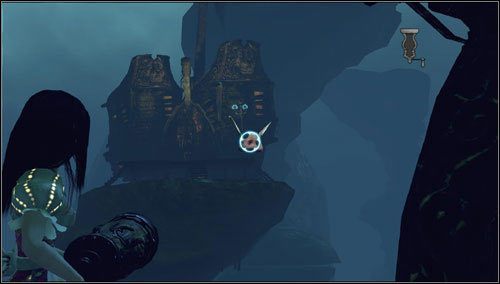 9 - Barrelbottom - niedaleko teatru, przechodzimy po niewidocznej ścieżce za domek po lewej - Rozdział 2 - Deluded Depths (09-15) | Snouts - świńskie ryjki - Alice: Madness Returns - poradnik do gry