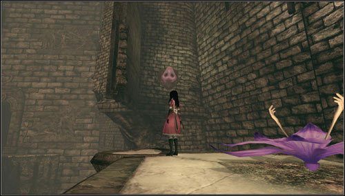 7 - Least Wing - po ucieczce przed Executionerem, blisko platformy z fioletowym kwiatkiem - Rozdział 4 - Queensland | Snouts - świńskie ryjki | Alice Madness Returns - Alice: Madness Returns - poradnik do gry
