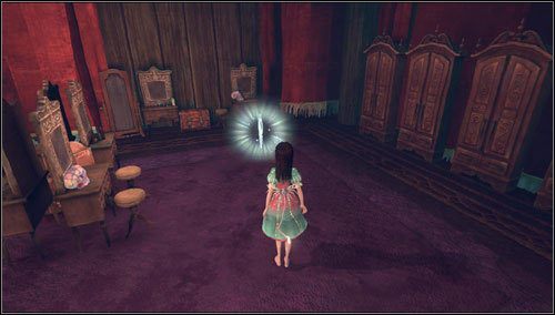 9 - Barrelbottom - na korytarzu w teatrze, po przejściu przez mysią dziurkę - Rozdział 2 - Deluded Depths (09-15) | Memories - wspomnienia - Alice: Madness Returns - poradnik do gry