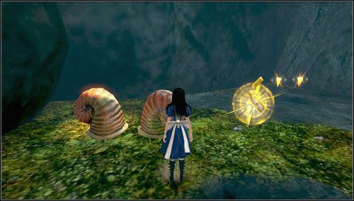 1 - Slug with a Shell - po zebraniu wspomnienia #8 zeskakujemy na dół - Rozdział 1 - Hatters Domain (01-10) | Bottles - butelki | Alice Madness Returns - Alice: Madness Returns - poradnik do gry