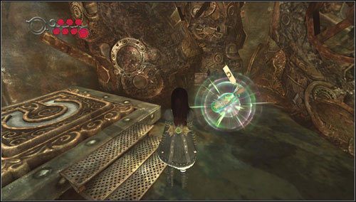 11 - About Face - przy pierwszym z przycisków z kowadełkiem - Rozdział 1 - Hatters Domain (11-19) | Bottles - butelki | Alice Madness Returns - Alice: Madness Returns - poradnik do gry