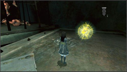 13 - Cranking Up & Pressing Down - po zestrzeleniu ryjka #10, na uruchomionej platformie - Rozdział 1 - Hatters Domain (11-19) | Bottles - butelki | Alice Madness Returns - Alice: Madness Returns - poradnik do gry