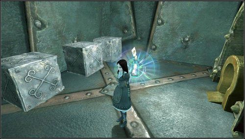 14 - Cranking Up & Pressing Down - po rozprawieniu się z armią gatunku Ruin i Bolterflies wchodzimy przez mysią dziurkę - Rozdział 1 - Hatters Domain (11-19) | Bottles - butelki | Alice Madness Returns - Alice: Madness Returns - poradnik do gry