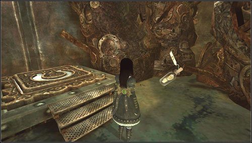 15 - Cranking Up & Pressing Down - w tej samej lokacji co butelka #11 - Rozdział 1 - Hatters Domain (11-19) | Bottles - butelki | Alice Madness Returns - Alice: Madness Returns - poradnik do gry