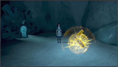 1 - Tundraful - na początku etapu cofamy się i przechodzimy przez mysią dziurkę - Rozdział 2 - Deluded Depths (01-08) | Bottles - butelki | Alice Madness Returns - Alice: Madness Returns - poradnik do gry