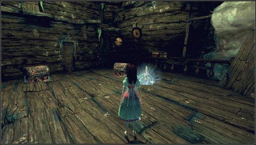 7 - Naval Disaster - po zestrzeleniu świńskiego ryjka #7 udajemy się w przeciwnym kierunku i wchodzimy do mysiej dziurki schowanej za roślinką - Rozdział 2 - Deluded Depths (01-08) | Bottles - butelki | Alice Madness Returns - Alice: Madness Returns - poradnik do gry