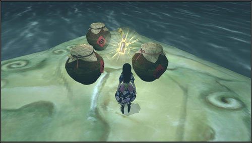 7 - Scorched Earth - po zejściu z podwyższenia w prawo na boczną platformę - Rozdział 3 - Oriental Grove (01-09) | Bottles - butelki | Alice Madness Returns - Alice: Madness Returns - poradnik do gry