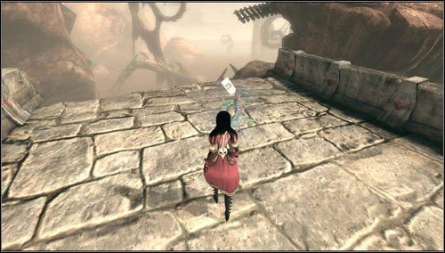 5 - Least Wing - na platformie po lewej od ścieżki - Rozdział 4 - Queensland (01-09) | Bottles - butelki | Alice Madness Returns - Alice: Madness Returns - poradnik do gry