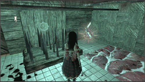 12 - Downtown Cellar - za kolcami, w rogu planszy - Rozdział 5 - Dollhouse | Bottles - butelki | Alice Madness Returns - Alice: Madness Returns - poradnik do gry