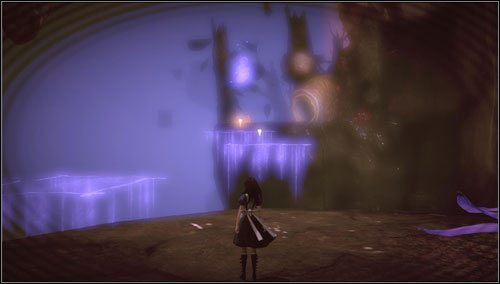 1 - Vale of Doom - po zestrzeleniu świńskiego ryjka #1, w mysiej dziurce schowaną za przeszkodą - Rozdział 3 - Oriental Grove | Radula Rooms | Alice Madness Returns - Alice: Madness Returns - poradnik do gry