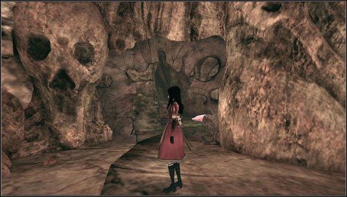 1 - Least Wing - przed drzwiami w kształcie serca, po prawej - Rozdział 4 - Queensland | Radula Rooms | Alice Madness Returns - Alice: Madness Returns - poradnik do gry