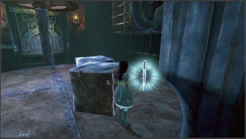 19 - Cranking Up & Pressing Down - po przejściu przez pierwszą bramkę, za skrzynkami - Rozdział 1 - Hatters Domain (15-26) | Memories - wspomnienia - Alice: Madness Returns - poradnik do gry