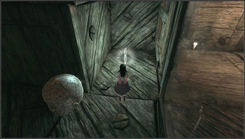 11 - Downtown Cellar - po wejściu w korytarz z numerkiem 1 - Rozdział 5 - Dollhouse (09-17) | Memories - wspomnienia | Alice Madness Returns - Alice: Madness Returns - poradnik do gry