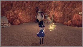 Używamy zdolności zmniejszania się i odkrywamy schowaną za skałą mysią dziurkę - The Crockery | Rozdział 1 - Hatters Domain | Alice Madness Returns - Alice: Madness Returns - poradnik do gry