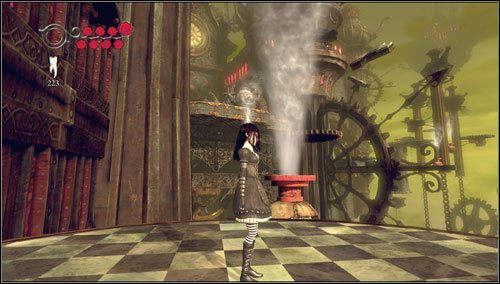 Przechodzimy przez mały domek i idziemy ścieżką w dół - Hatters Gate | Rozdział 1 - Hatters Domain | Alice Madness Returns - Alice: Madness Returns - poradnik do gry