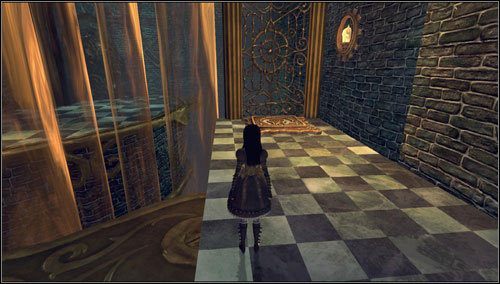 Przechodzimy przez otwarte drzwi z szyldem Lost & Found - Always Elevenses | Rozdział 1 - Hatters Domain | Alice Madness Returns - Alice: Madness Returns - poradnik do gry