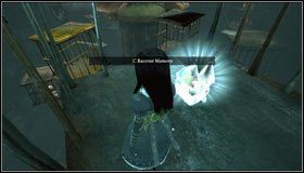 Na ostatniej klatce obracamy się w prawo i wskakujemy do klatki ze wspomnieniem, które zabieramy - Cranking Up & Pressing Down (2) | Rozdział 1 - Hatters Domain - Alice: Madness Returns - poradnik do gry