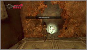 Udajemy się bezpośrednio w lewą stronę - na małej platformie czeka na nas butelka - Smelling & Regurgitating (1) | Rozdział 1 - Hatters Domain - Alice: Madness Returns - poradnik do gry