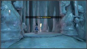 Przeskakujemy obok mroźnego oddechu wówczas, gdy podmuch jest najlżejszy Idziemy w dół dalszą ścieżką - Tundraful | Rozdział 2 - Deluded Depths | Alice Madness Returns - Alice: Madness Returns - poradnik do gry