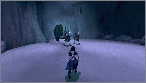 Wchodzimy do małej salki, gdzie czeka nas potyczka z rybami oraz Menacing Ruin - Sliding toward Oblivion | Rozdział 2 - Deluded Depths | Alice Madness Returns - Alice: Madness Returns - poradnik do gry