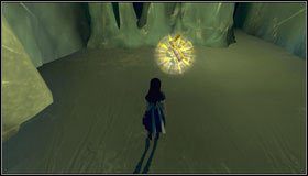 Zeskakujemy na dół, obracamy się za siebie i niszczymy lodową taflę z wizerunkiem konia - Sliding toward Oblivion | Rozdział 2 - Deluded Depths | Alice Madness Returns - Alice: Madness Returns - poradnik do gry