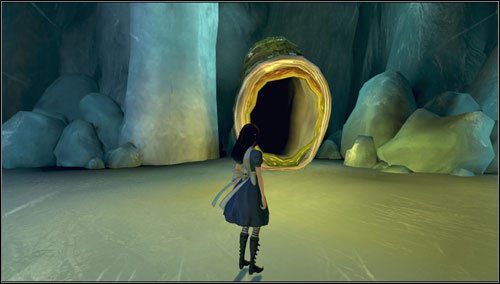 Wchodzimy do wnętrza sporej roślinki - to pierwszy z czterech w tym rozdziale Radula Room - Sliding toward Oblivion | Rozdział 2 - Deluded Depths | Alice Madness Returns - Alice: Madness Returns - poradnik do gry