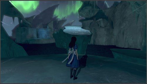 Wracamy do punktu wyjścia i wskakujemy na centralną platformę - Sliding toward Oblivion | Rozdział 2 - Deluded Depths | Alice Madness Returns - Alice: Madness Returns - poradnik do gry