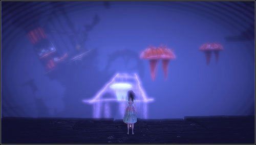 Spoglądamy w prawo w stronę czerwonych meduz - Naval Disaster | Rozdział 2 - Deluded Depths | Alice Madness Returns - Alice: Madness Returns - poradnik do gry