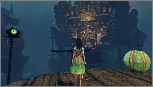 Idziemy do teatru po nowo ustawionych platformach - Barrelbottom | Rozdział 2 - Deluded Depths | Alice Madness Returns - Alice: Madness Returns - poradnik do gry