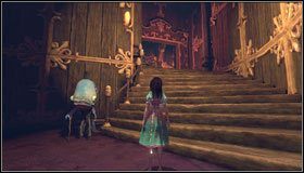 Zaraz po cutscenkach spoglądamy na lewo od sceny - tam znajdziemy butelkę - Barrelbottom | Rozdział 2 - Deluded Depths | Alice Madness Returns - Alice: Madness Returns - poradnik do gry