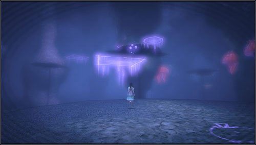 Idziemy dalej - odkrywamy niewidzialne, ruchome platformy i wyskakujemy na górę - Inky Veil | Rozdział 2 - Deluded Depths | Alice Madness Returns - Alice: Madness Returns - poradnik do gry