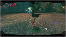 Idziemy prawą stroną, korzystamy z trampoliny i przechodzimy przez bramę - Inky Veil | Rozdział 2 - Deluded Depths | Alice Madness Returns - Alice: Madness Returns - poradnik do gry