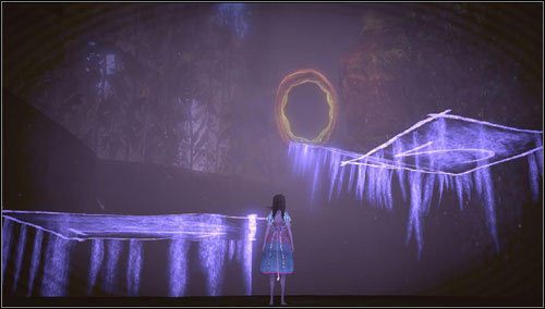 Zmniejszamy się i wyskakujemy po niewidzialnych platformach w górę - Oyster Garden- Beds Available (1) | Rozdział 2 - Deluded Depths - Alice: Madness Returns - poradnik do gry