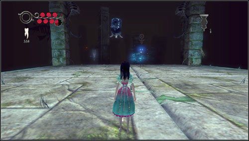 Wchodzimy do pierwszych drzwi od lewej - tym razem oprócz żeglarza naszym przeciwnikiem jest kilka sztuk Drifting Ruin - Lost Souls Locker (1) | Rozdział 2 - Deluded Depths | Alice Madness Returns - Alice: Madness Returns - poradnik do gry