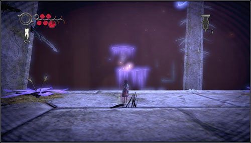 Na kolejnej platformie zmniejszamy się i skaczemy po fluorescencyjnych ścieżkach - Lost Souls Locker (1) | Rozdział 2 - Deluded Depths | Alice Madness Returns - Alice: Madness Returns - poradnik do gry