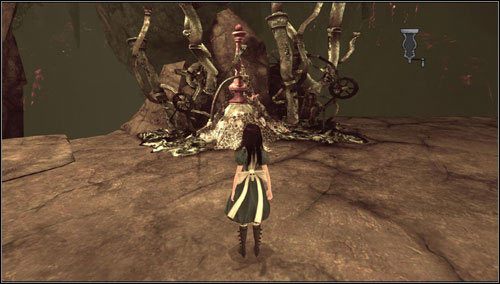 Uderzamy w zaschniętą maż blokującą dostęp do shishy - Vale of Doom (1) | Rozdział 3 - Oriental Grove | Alice Madness Returns - Alice: Madness Returns - poradnik do gry