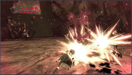 Wyskakujemy na kolejną platformę - likwidujemy dwie sztuki Insidious Ruin i powtarzamy schemat postępowania z shishą - Vale of Doom (1) | Rozdział 3 - Oriental Grove | Alice Madness Returns - Alice: Madness Returns - poradnik do gry