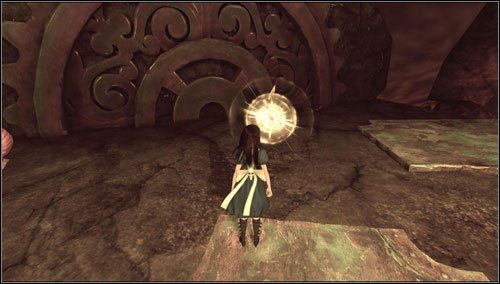 Na półce skalnej znajdziemy kolejną butelkę - Vale of Doom (1) | Rozdział 3 - Oriental Grove | Alice Madness Returns - Alice: Madness Returns - poradnik do gry