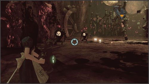 Po chwili mamy okazję sprawdzić, jak nasze nowe działko sprawdza się w akcji - Vale of Doom (1) | Rozdział 3 - Oriental Grove | Alice Madness Returns - Alice: Madness Returns - poradnik do gry