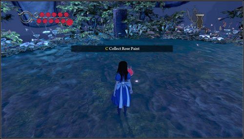 Zabieramy pierwszą część róży - Rose Paint i wracamy na ścieżkę - Vale of Doom (2) | Rozdział 3 - Oriental Grove | Alice Madness Returns - Alice: Madness Returns - poradnik do gry
