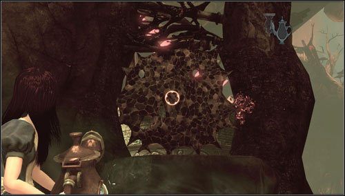 Niszczymy przeszkodę, strzelając w nią z czajniczka - Vale of Doom (2) | Rozdział 3 - Oriental Grove | Alice Madness Returns - Alice: Madness Returns - poradnik do gry