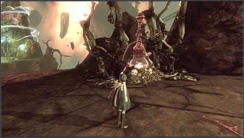 Niszczymy stertę gruzu blokującą shishę i zaciągamy się dymem - Vale of Doom (2) | Rozdział 3 - Oriental Grove | Alice Madness Returns - Alice: Madness Returns - poradnik do gry