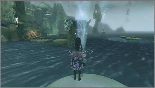 Korzystając z ruchomych kolumn i pary przeskakujemy na kolejne podwyższenie - Scorched Earth (1) | Rozdział 3 - Oriental Grove | Alice Madness Returns - Alice: Madness Returns - poradnik do gry