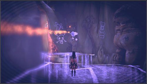 Zmniejszamy się i odkrywamy trzy platformy wiszące w powietrzu - Scorched Earth (2) | Rozdział 3 - Oriental Grove | Alice Madness Returns - Alice: Madness Returns - poradnik do gry