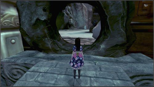 Przechodzimy przez obydwie bramki na spory plac - Monastery Shelf Valley (1) | Rozdział 3 - Oriental Grove | Alice Madness Returns - Alice: Madness Returns - poradnik do gry